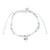 Whale Charm Frosted Bead Bracelet