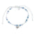 Whale Charm Frosted Bead Bracelet