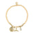 "My Charmed Life" Whale Tail Charm Crystal Bracelet