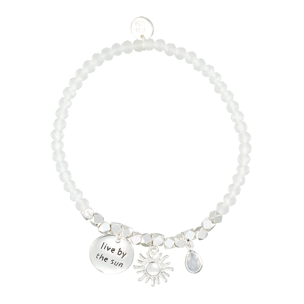"My Charmed Life" Sun Charm Crystal Bracelet