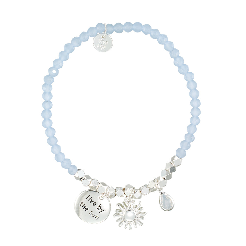 "My Charmed Life" Sun Charm Crystal Bracelet
