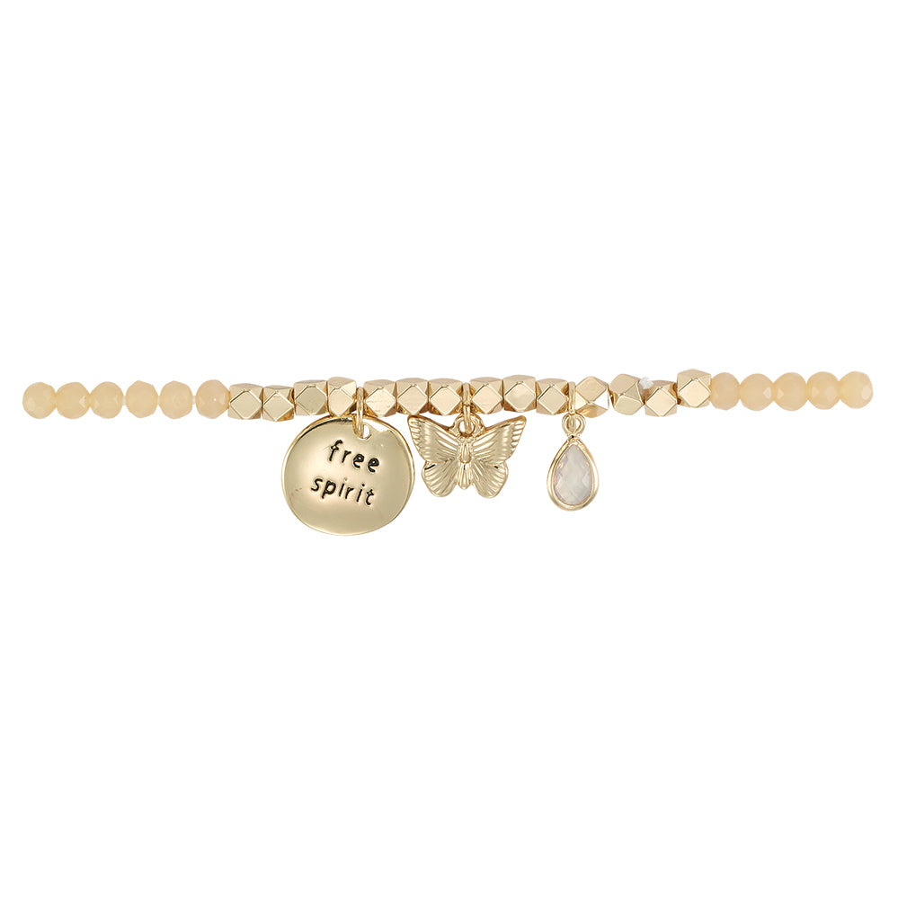 &quot;My Charmed Life&quot; Butterfly Crystal Bracelet