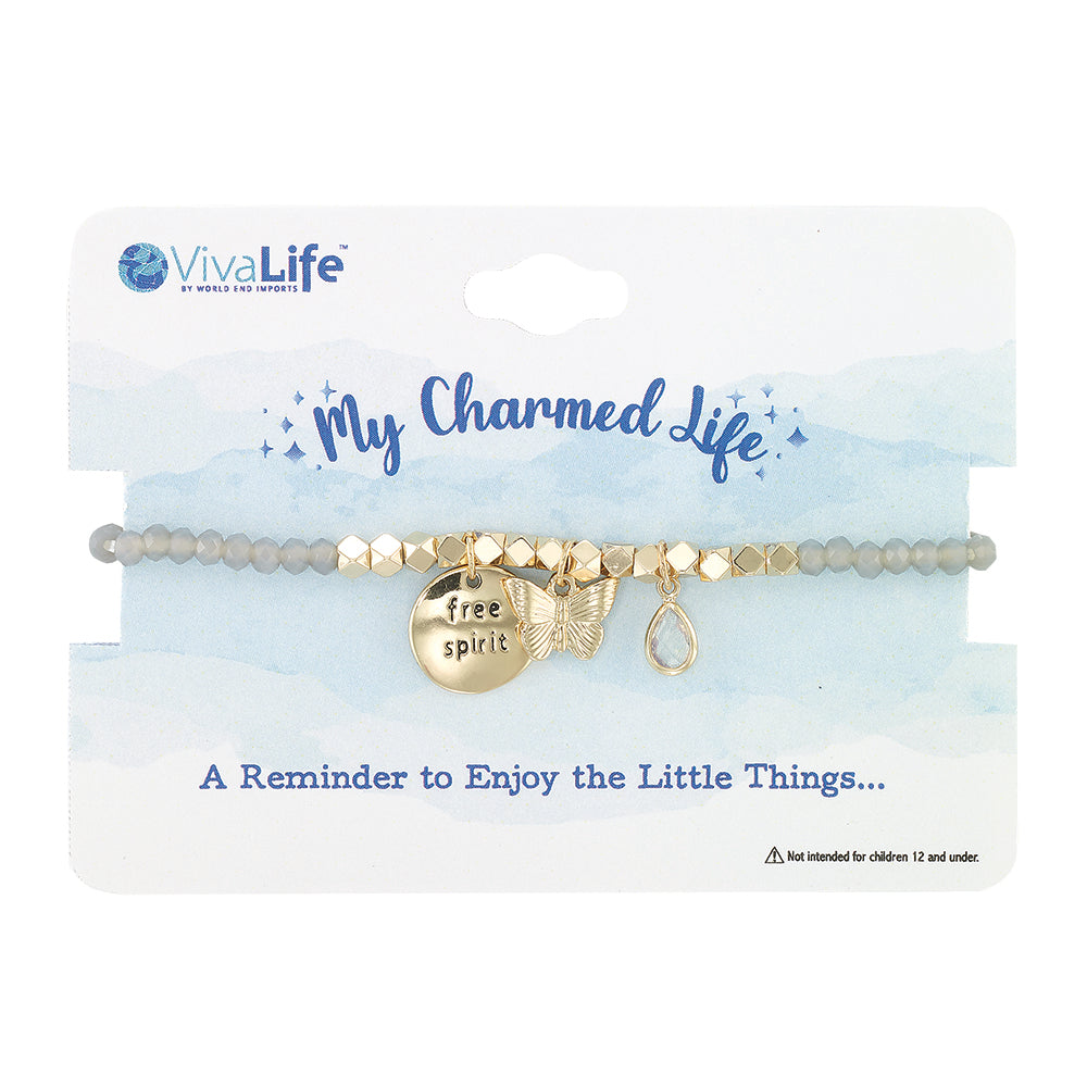 &quot;My Charmed Life&quot; Butterfly Crystal Bracelet