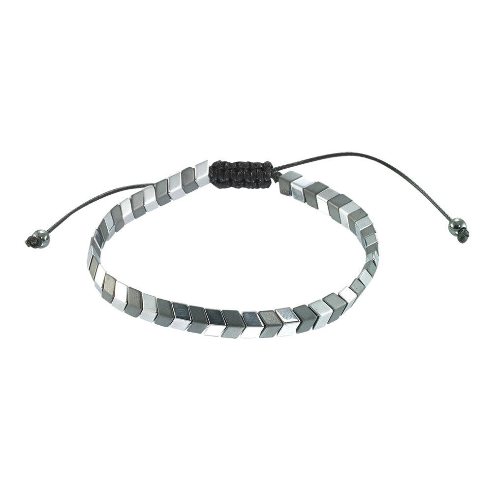 Solid and Bi-Colored Arrow Bead Bracelet