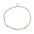 Silver Bead Stone Stretch Bracelet