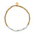Gold Bead Stone Stretch Bracelet