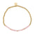 Gold Bead Stone Stretch Bracelet