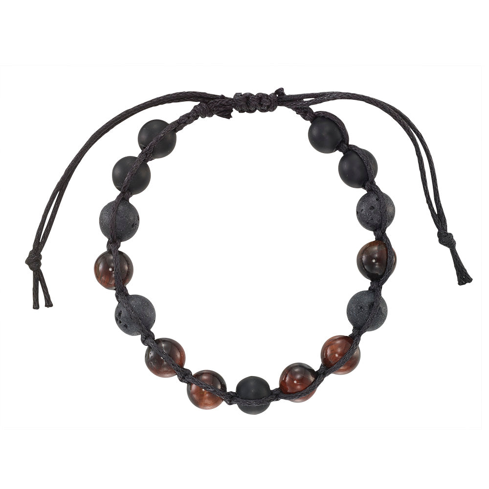 Lava and Stone Bracelet