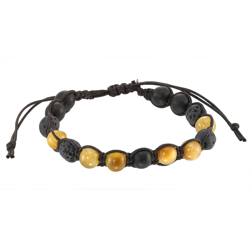 Lava and Stone Bracelet