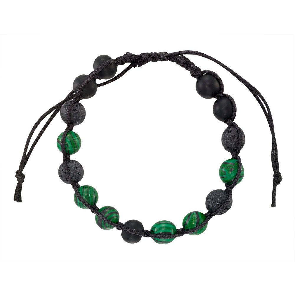 Lava and Stone Bracelet