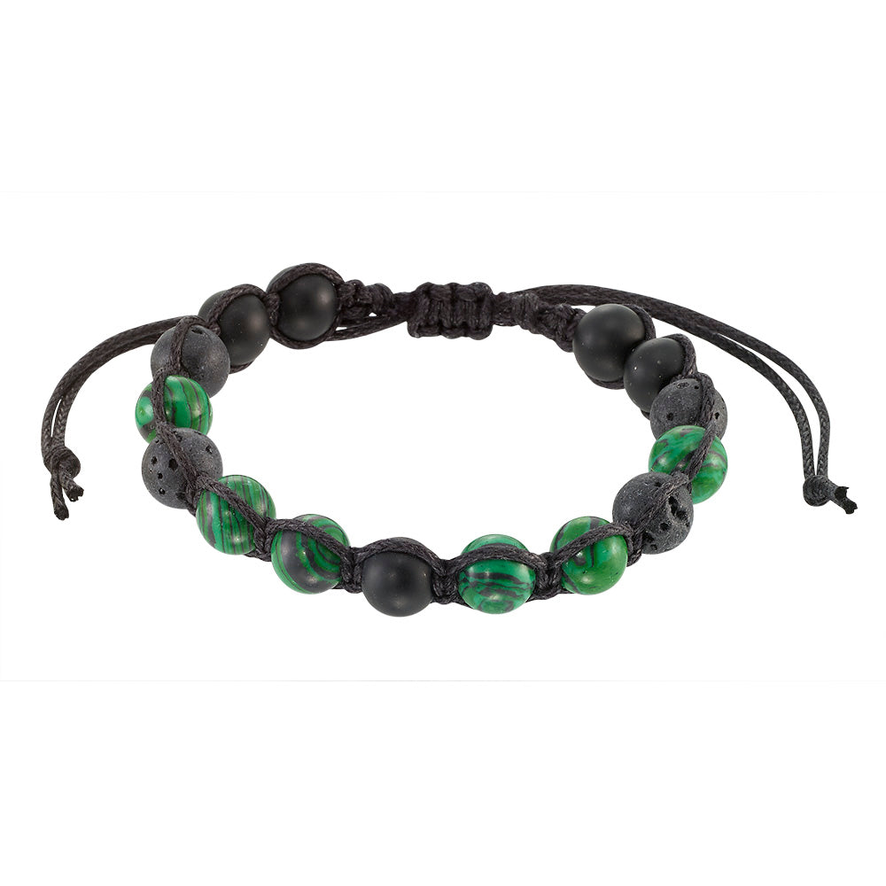 Lava and Stone Bracelet