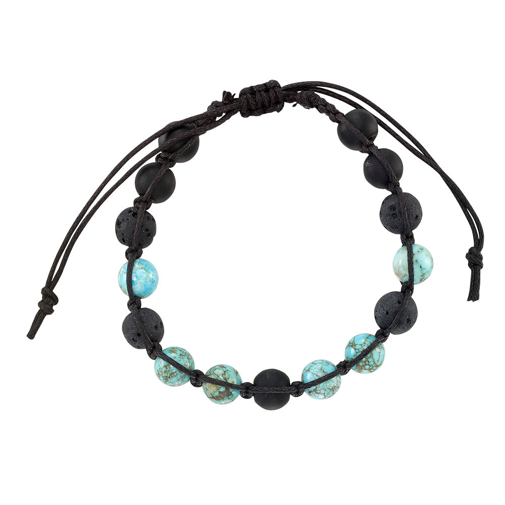 Lava and Stone Bracelet