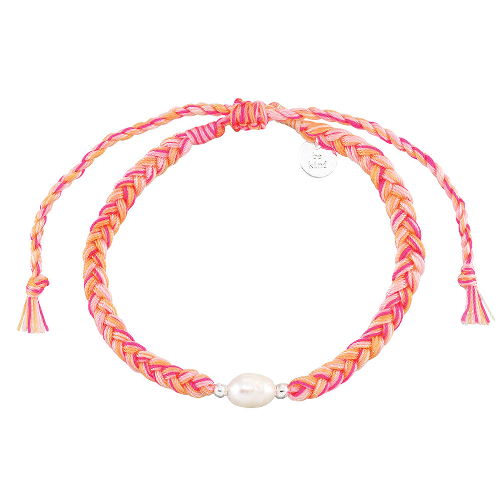 Freshwater Pearl Nylon Braided Bracelet