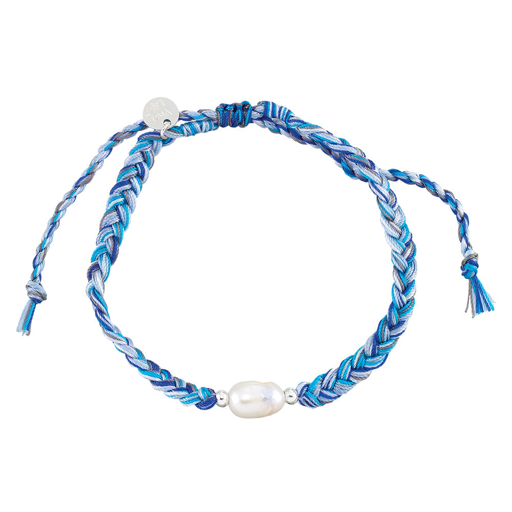 Freshwater Pearl Nylon Braided Bracelet