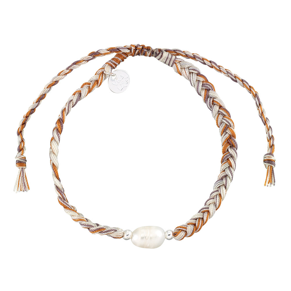 Freshwater Pearl Nylon Braided Bracelet