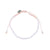 "Live Life In Color" Faceted Crystal Shiny Cord Bracelet Set
