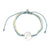 Wax Cord Dophin Circle Charm Bracelet