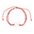 Wax Cord Elephant Circle Charm Bracelet
