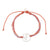 Wax Cord Flamingo Circle Charm Bracelet