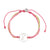 Wax Cord Giraffe Circle Charm Bracelet