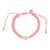 Enamel Hibiscus Macrame Bracelet