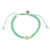 Enamel Hibiscus Macrame Bracelet