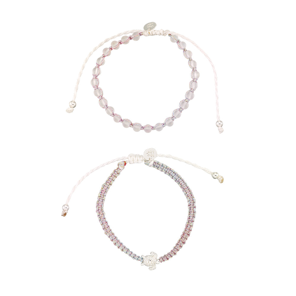 "Give Back" Turtle Bracelets - Set of 2