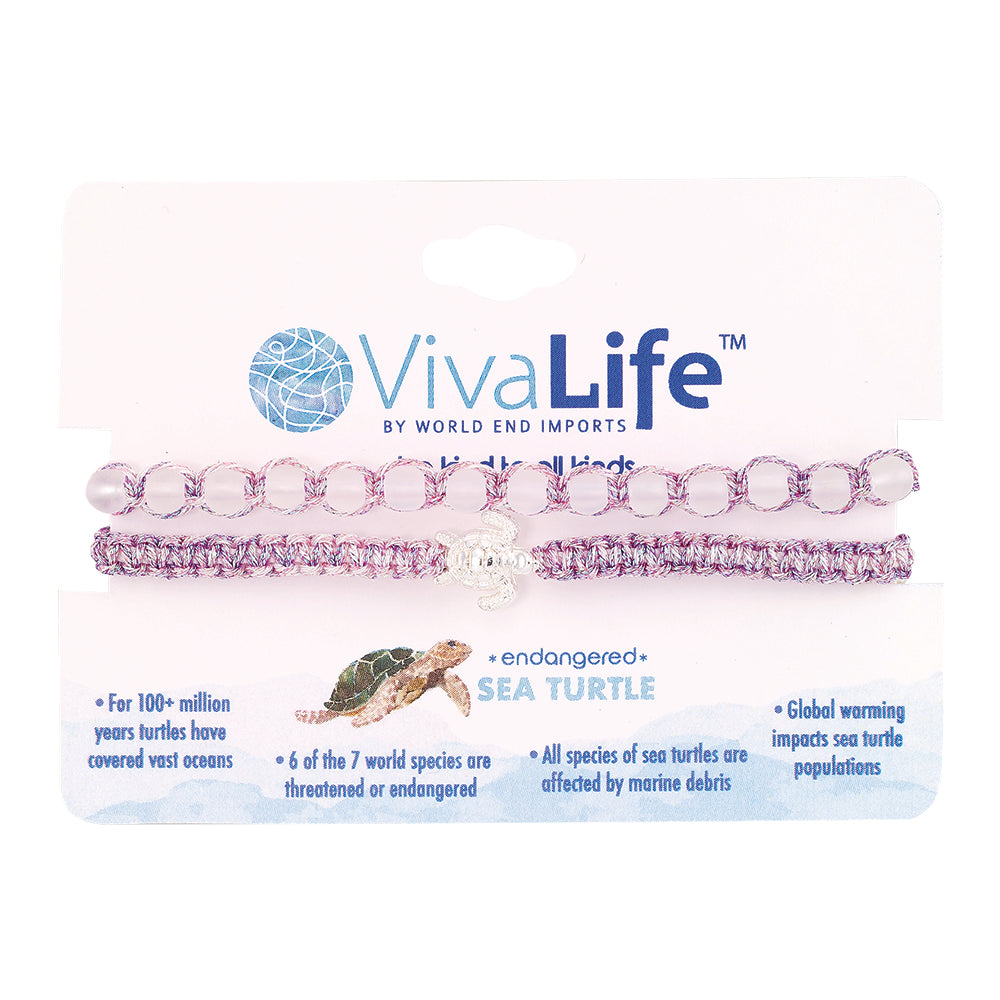 &quot;Give Back&quot; Turtle Bracelets - Set of 2