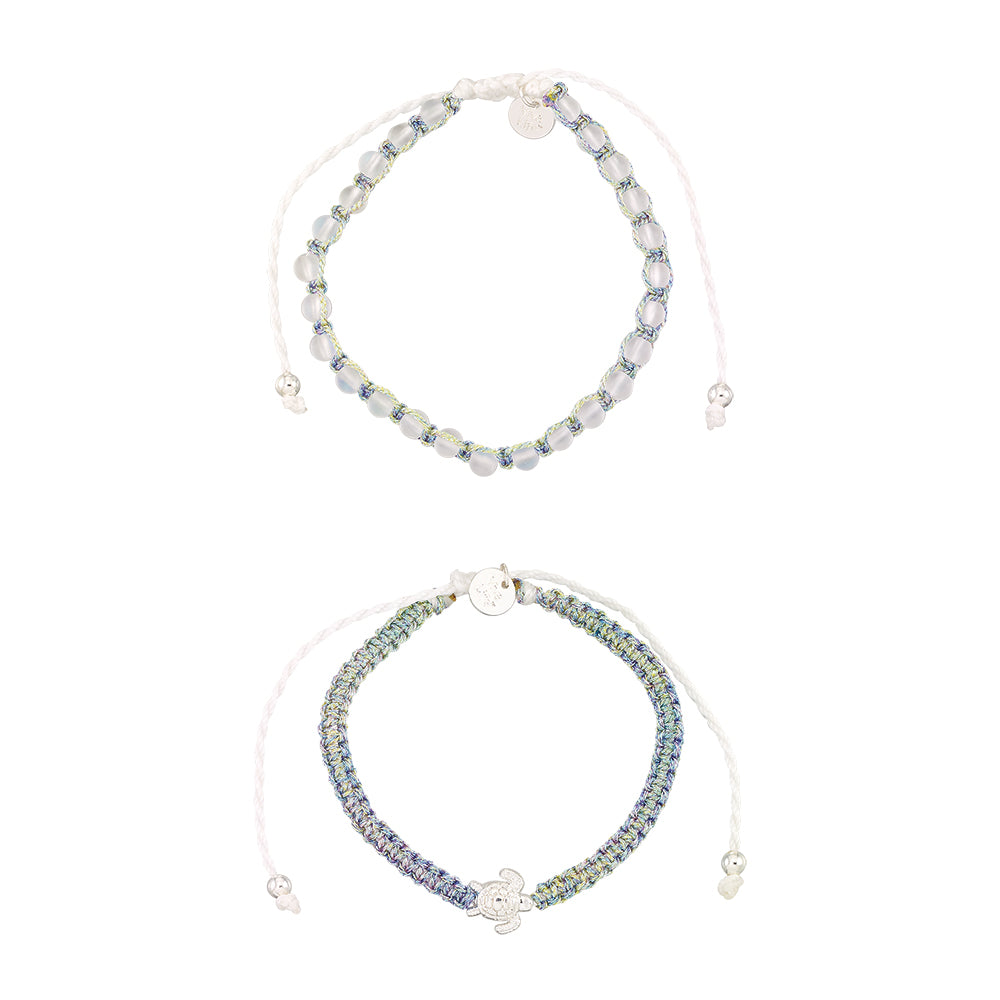 "Give Back" Turtle Bracelets - Set of 2