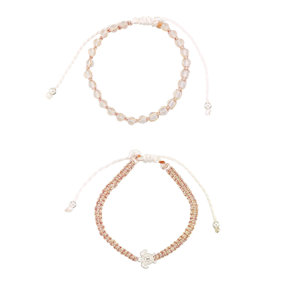 &quot;Give Back&quot; Turtle Bracelets - Set of 2