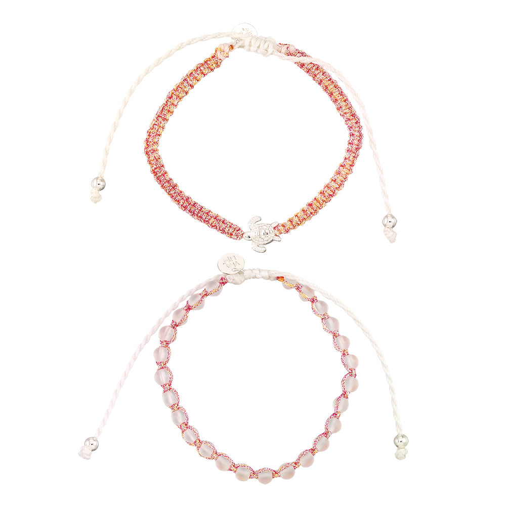 &quot;Give Back&quot; Turtle Bracelets - Set of 2