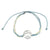 "Give Back" Wax Cord Turtle Circle Charm Bracelet