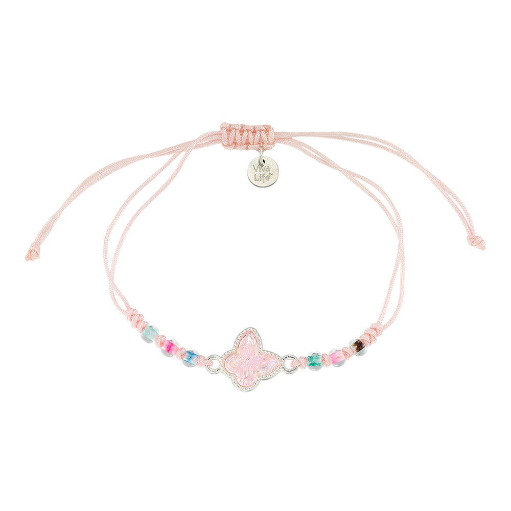 3-D Butterfly Bead Bracelet