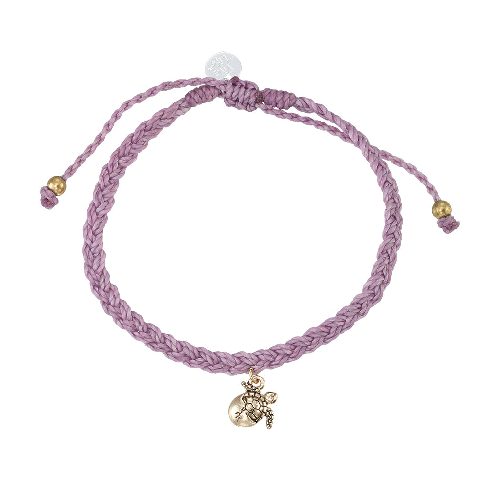 &quot;Give Back&quot; Hatching Sea Turtle Braided Bracelet