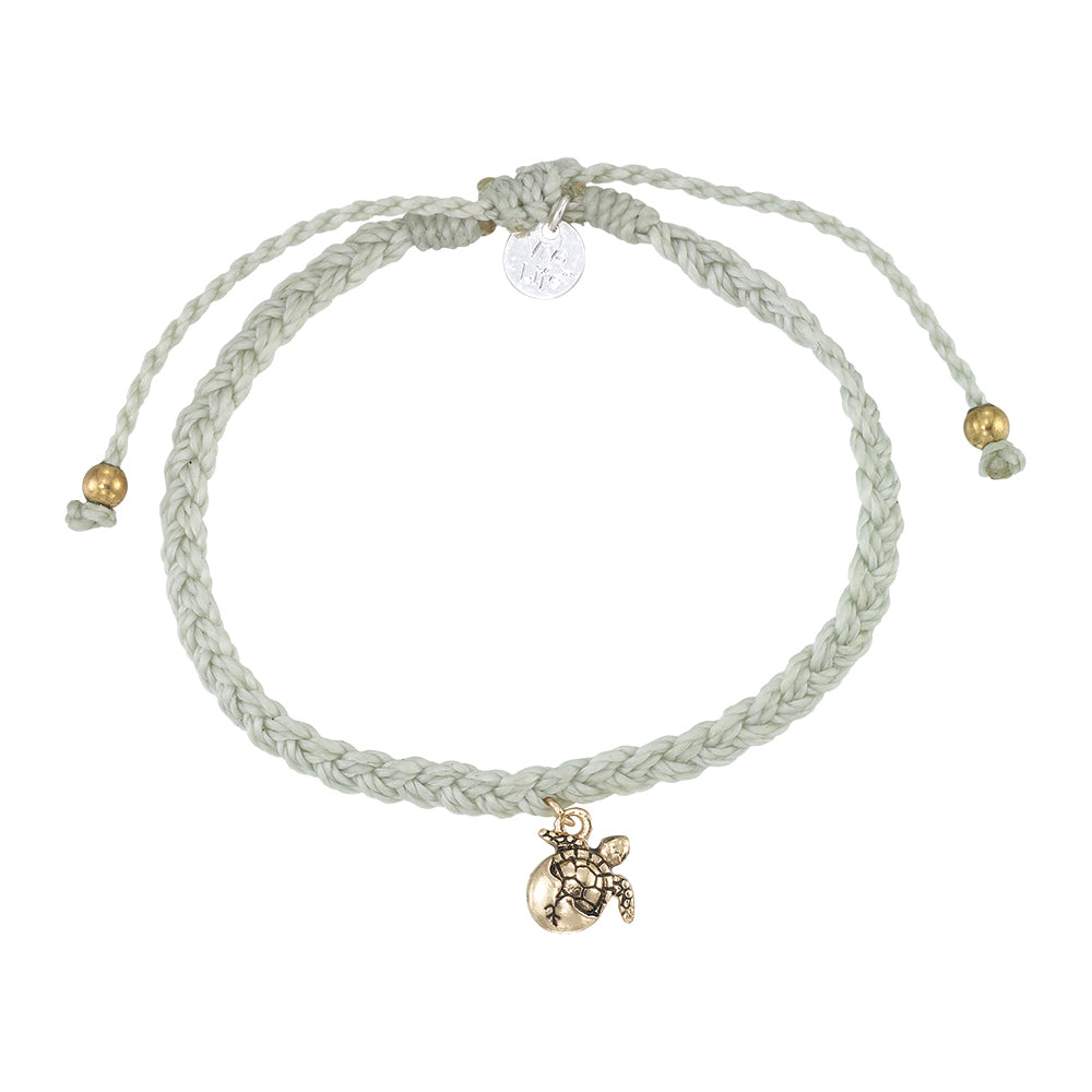 "Give Back" Hatching Sea Turtle Braided Bracelet