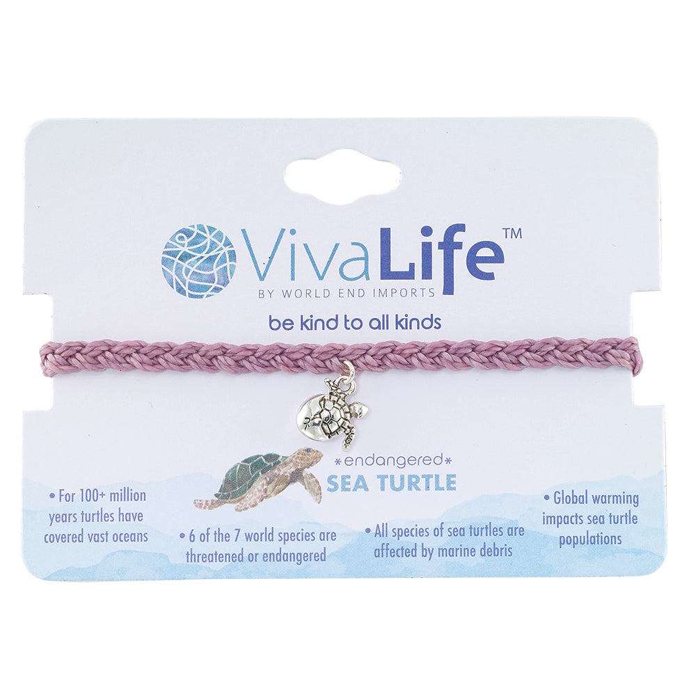 &quot;Give Back&quot; Hatching Sea Turtle Braided Bracelet