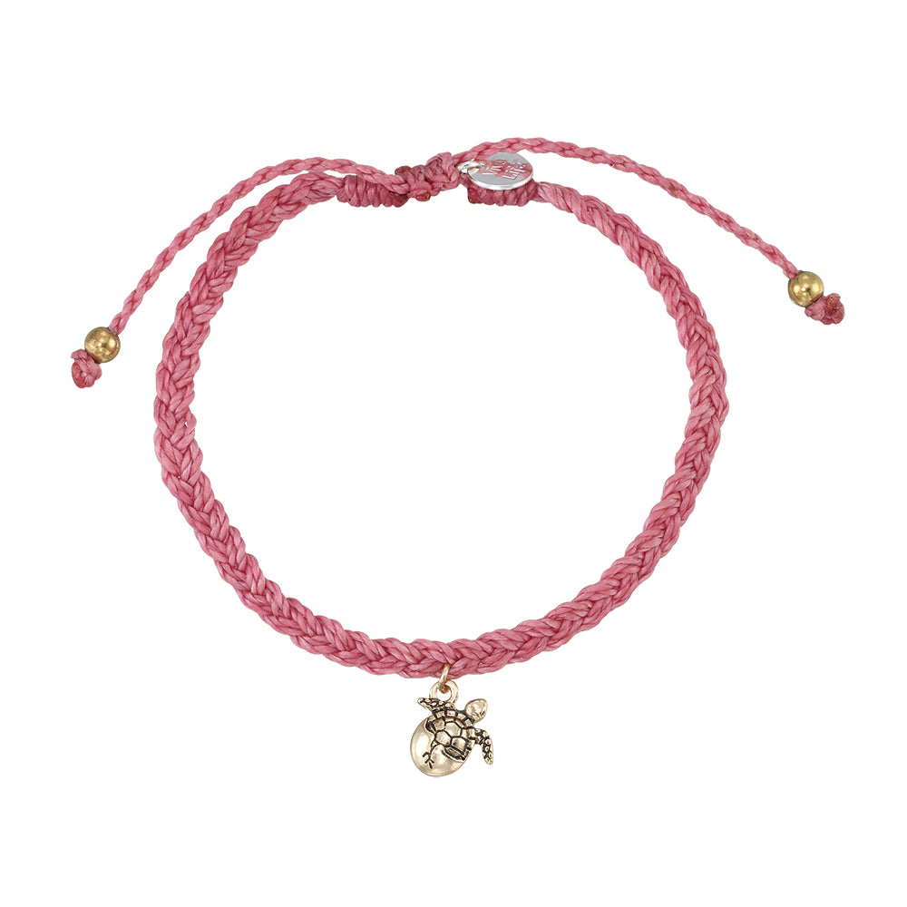 &quot;Give Back&quot; Hatching Sea Turtle Braided Bracelet