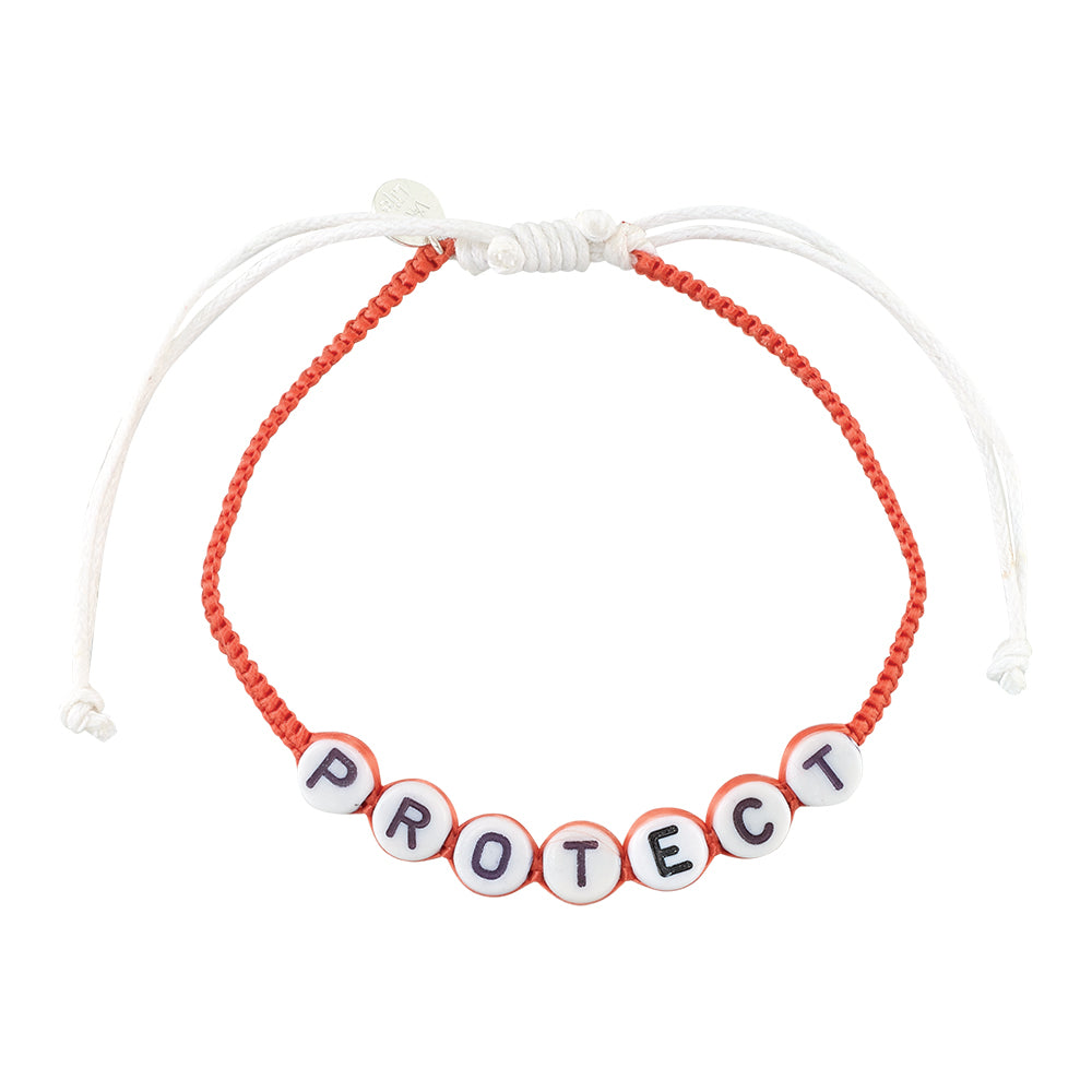 "PROTECT" Recyclable Red Panda Bracelet
