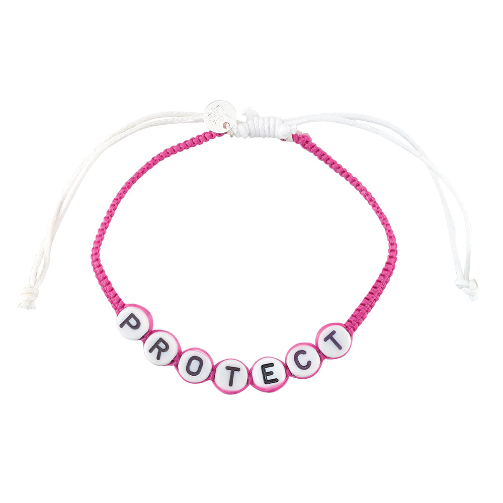 "PROTECT" Recyclable Flamingo Bracelet