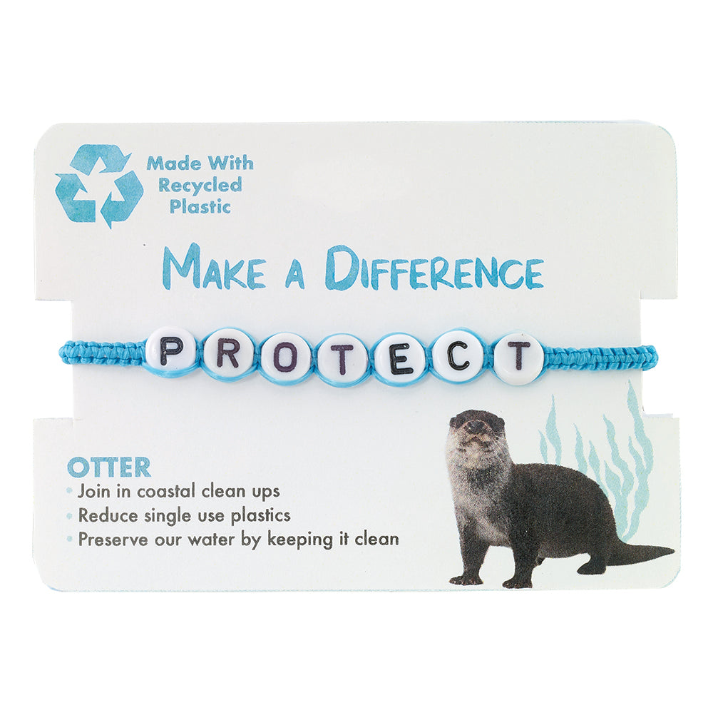 &quot;PROTECT&quot; Recyclable Otter Bracelet