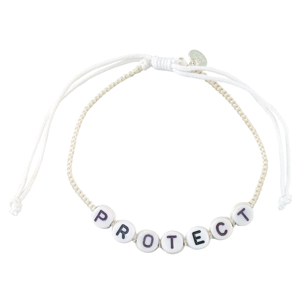 &quot;PROTECT&quot; Recyclable Manta Ray Bracelet