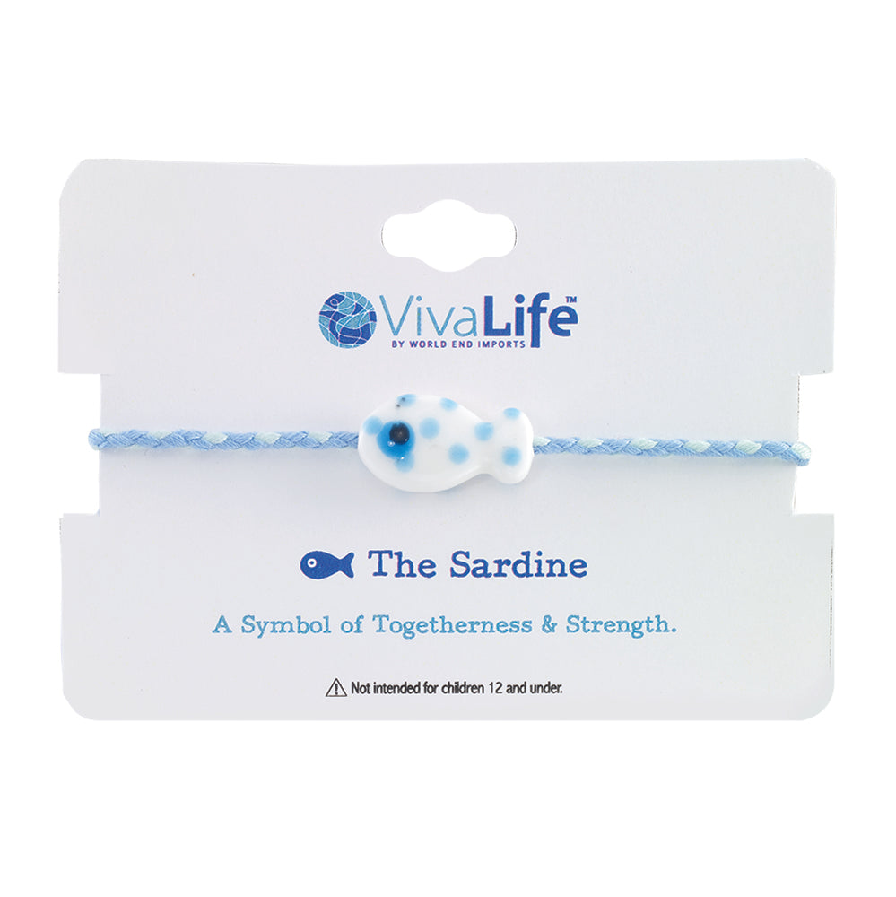 Polka Dot Ceramic Sardine Bracelet