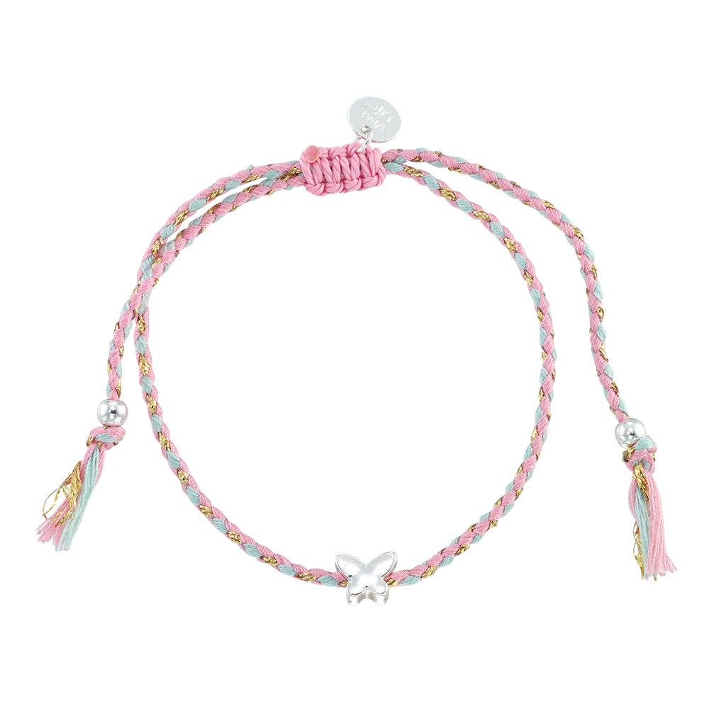 Mini Butterfly Multi-Color Cord Bracelet