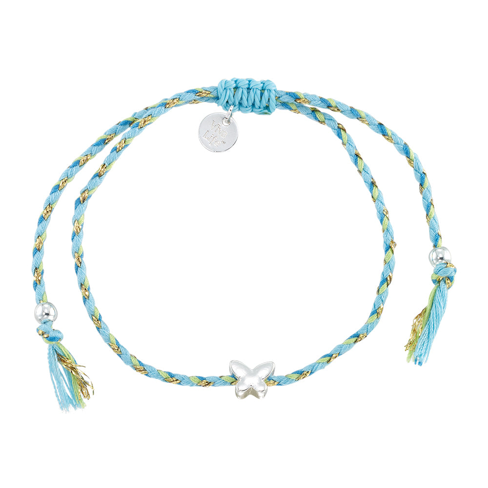 Mini Butterfly Multi-Color Cord Bracelet