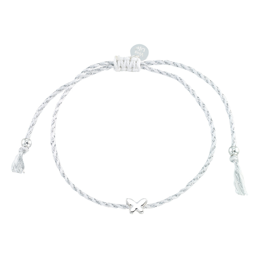 Mini Butterfly Multi-Color Cord Bracelet