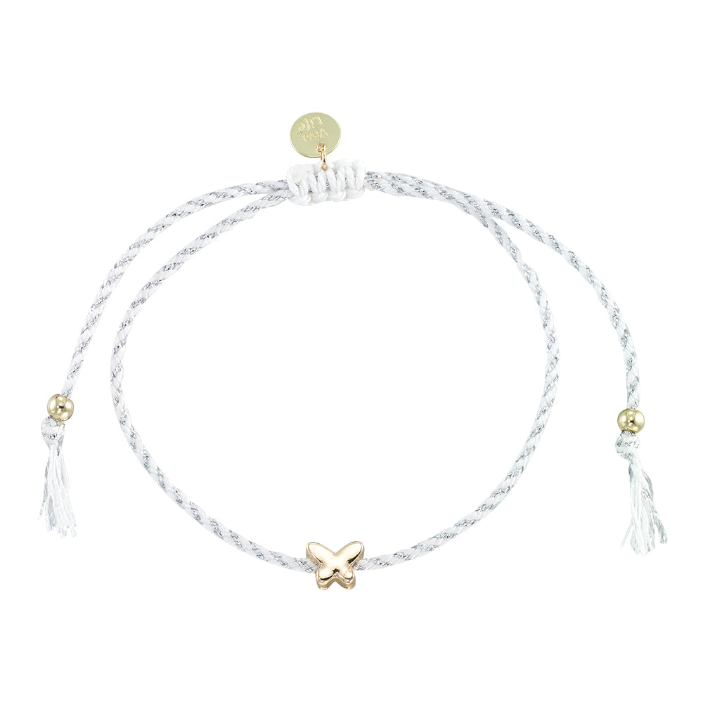 Mini Butterfly Multi-Color Cord Bracelet