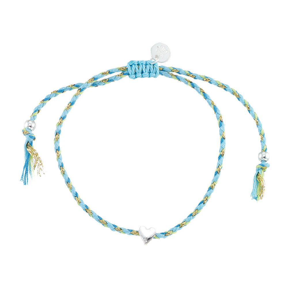 Mini Heart Multi-Color Cord Bracelet