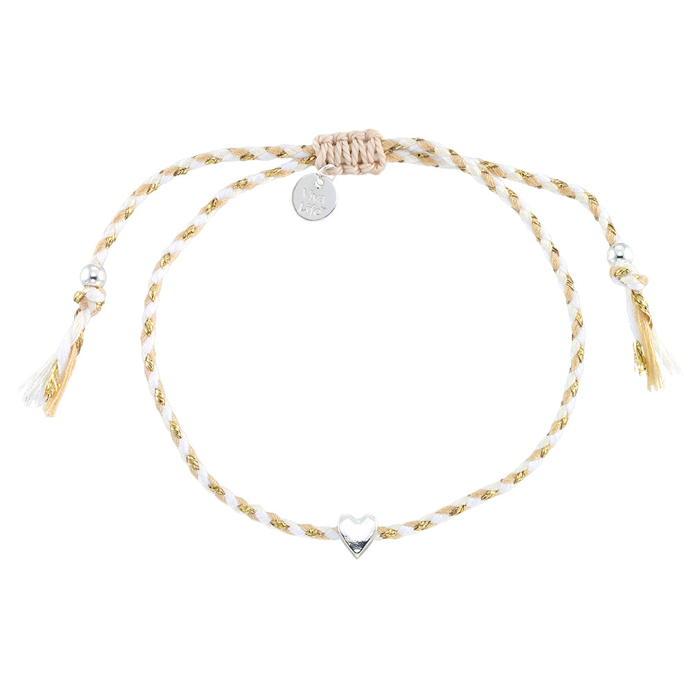Mini Heart Multi-Color Cord Bracelet