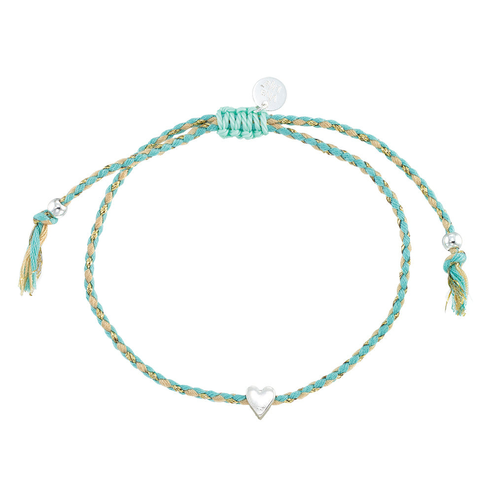 Mini Heart Multi-Color Cord Bracelet
