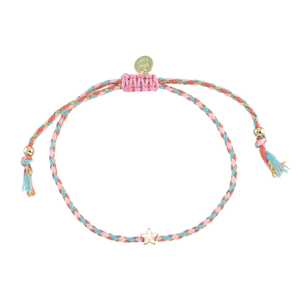Mini Star Multi-Color Cord Bracelet